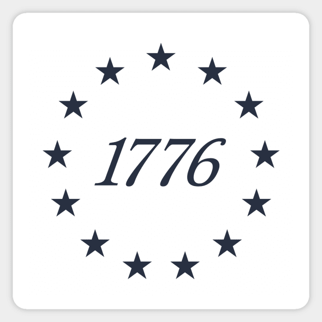1776 United States of America Sticker by stayfrostybro